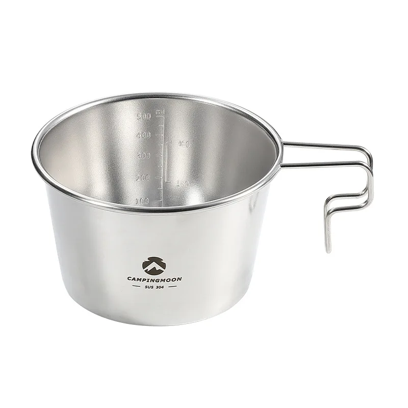 Outdoor Stainless Steel Camping Shera Bowl Campingmoon S369 Cooking Pot Fine Shera Bowl 500ml