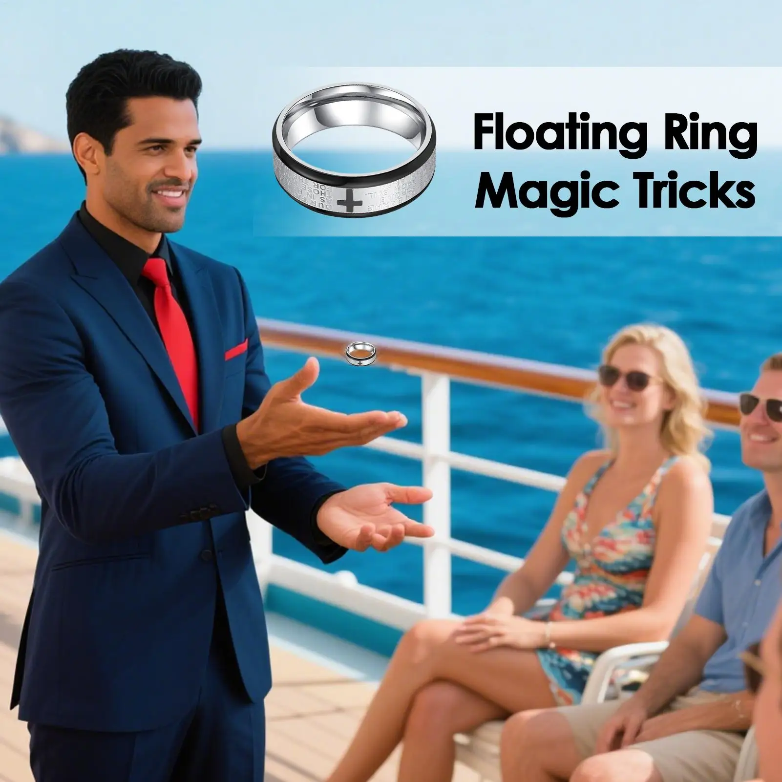 Sztuczki Magiczne Latający Pierścień Magiczny Sztuczka Metalowe Fajne Latające Zabawki na Podróże Karnawał Scena Dzieci Dorośli Występy Uliczne Impreza