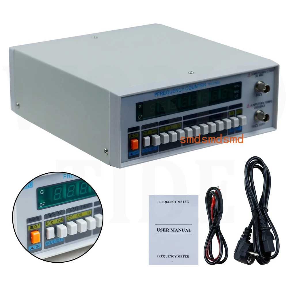 220V -2700L 100MHz-1GHz Multi functional High Precision Frequency Meter 10HZ1GHZ Eight Digit Number Input Channel A