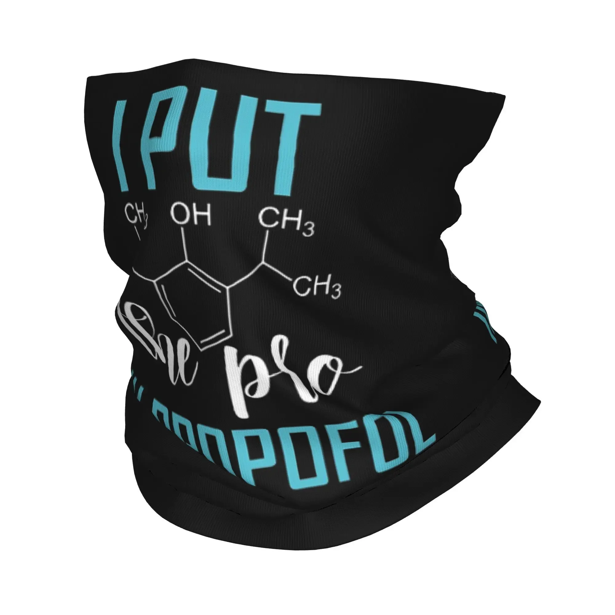 

ANESTHESIA Pro In Propofol Bandana Neck Gaiter Printed Face Scarf Multifunction Headband Riding Unisex Adult All Season