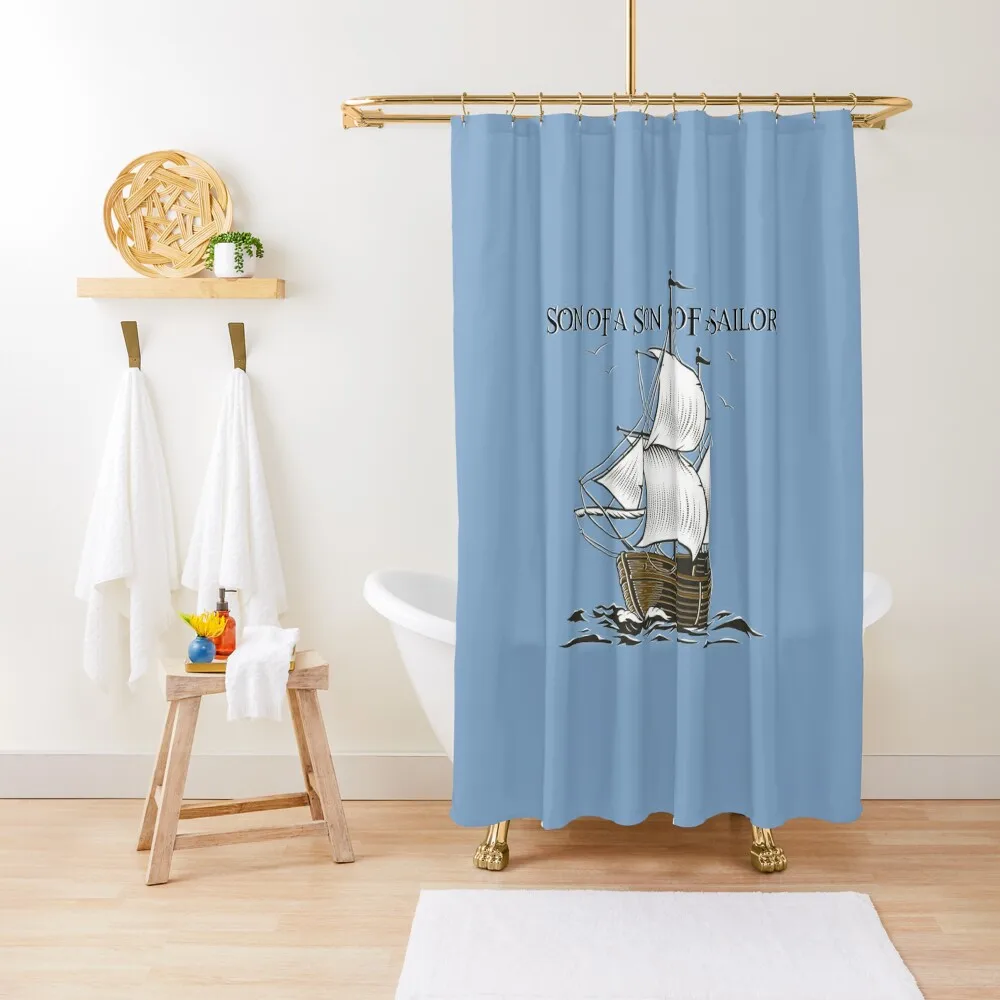 

Son of a Son of a Sailor Shower Curtain Shower Set For Bathroom Bathroom Fabric Shower Set Curtain