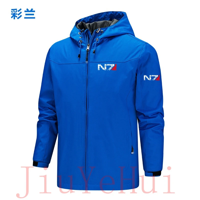 N7 Special Forces Zipper Windproof Men\'s Jackets Vintage Mass Effect Men Anime Women Waterproof Jacket Clothing Outerwear Hoodie