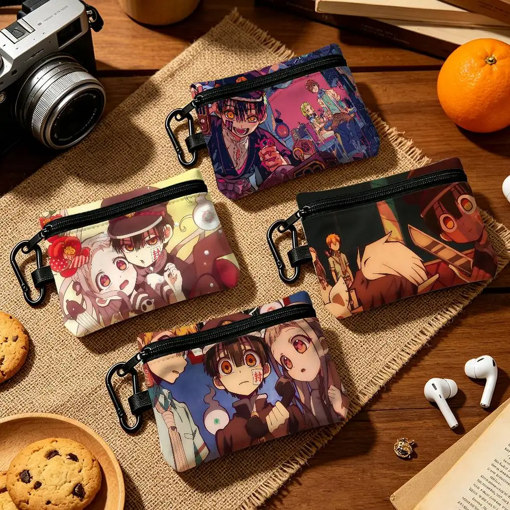 H-Hanako K-Kun Fashion Wear-resistant Oxford Cloth Coin Purse Portable Backpack Hanging Card Storage Bag