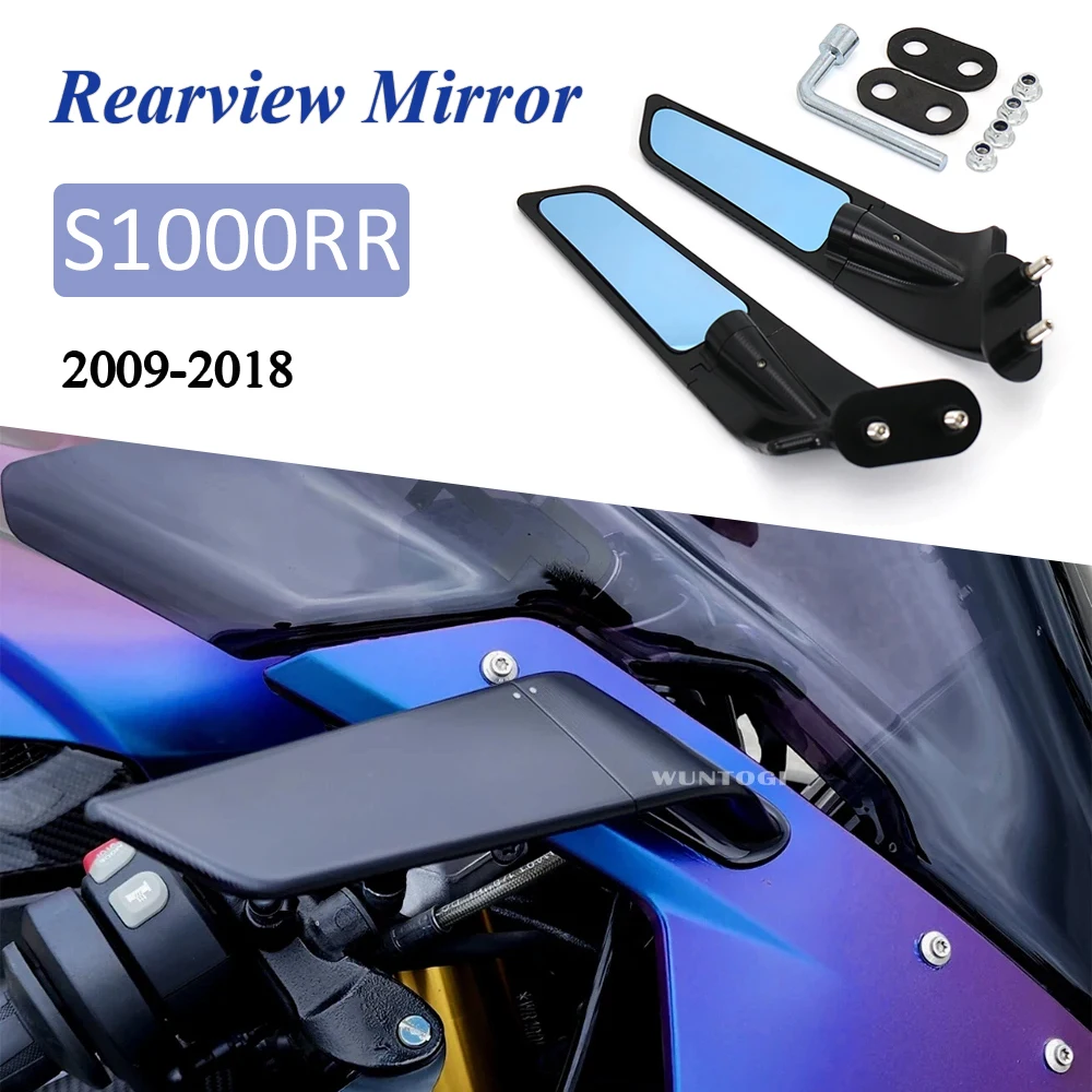 

For BMW S1000RR Stealth Mirrors Accessories S 1000RR Adjustable Winglet S1000 RR Rotating Rearview Naked Mirror Side Mirrors NEW