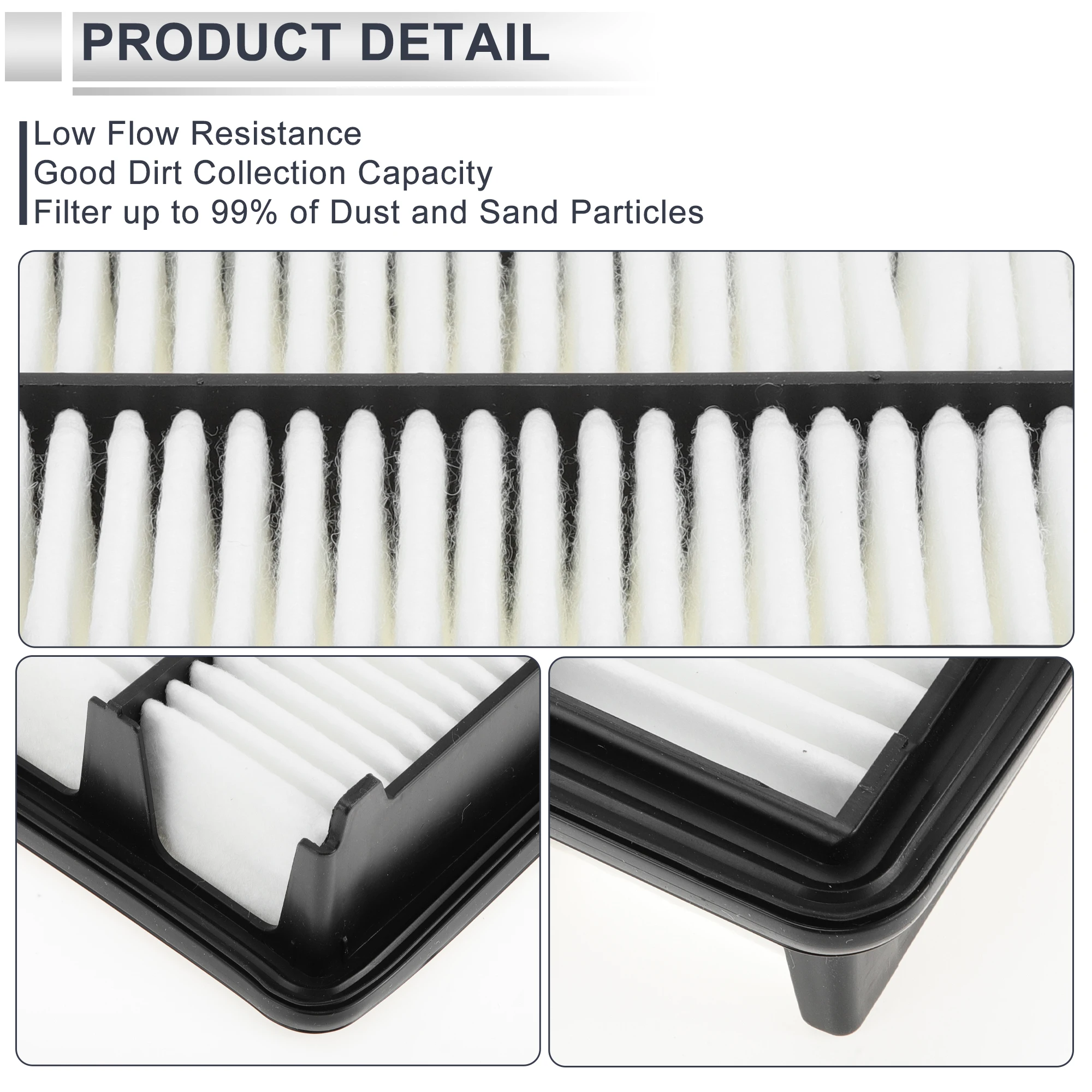 فلتر هواء محرك السيارة UXCELL رقم 172206MAJ01 لسيارة Honda Accord Hybrid EX-L، Hybrid Sport، Hybrid Sport-L مرشحات السيارات