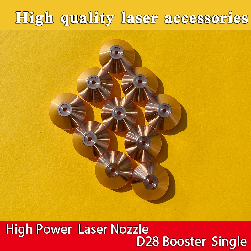 10 Stück Booster-Laserdüse D28 H15 Einzelner Hochleistungs-Faserschneidkopf Druckverstärkung 3,0 3,5 4,0 5,0 mm Kaliber für HANS Prec – Detail 3