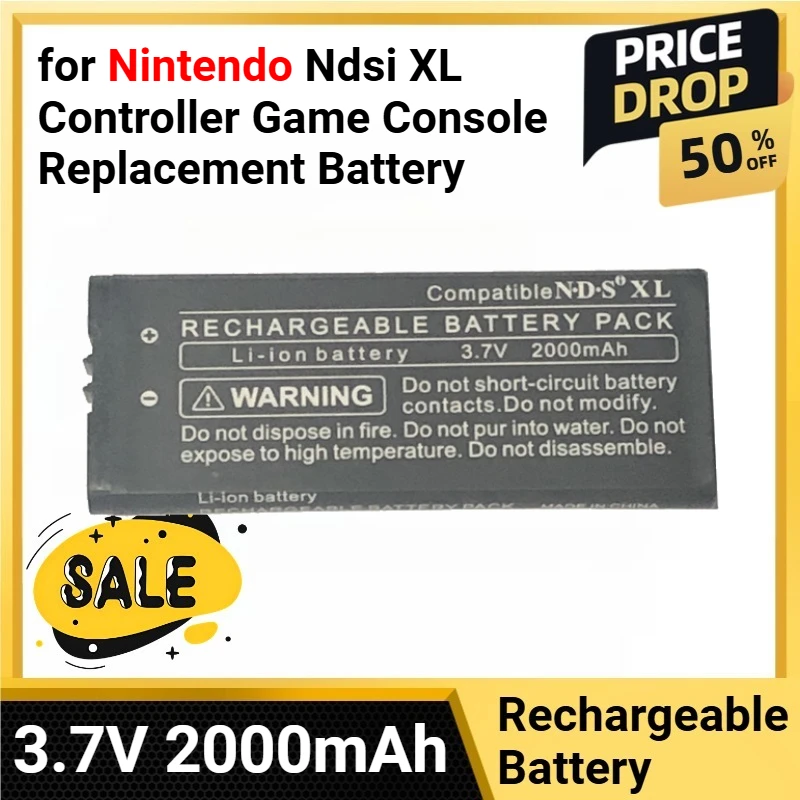 

Литий-ионная аккумуляторная встроенная батарея 3,7 В 2000 мАч UTL-003 NDS XL для контроллера Nintendo Ndsi XL, сменная батарея для игровой консоли