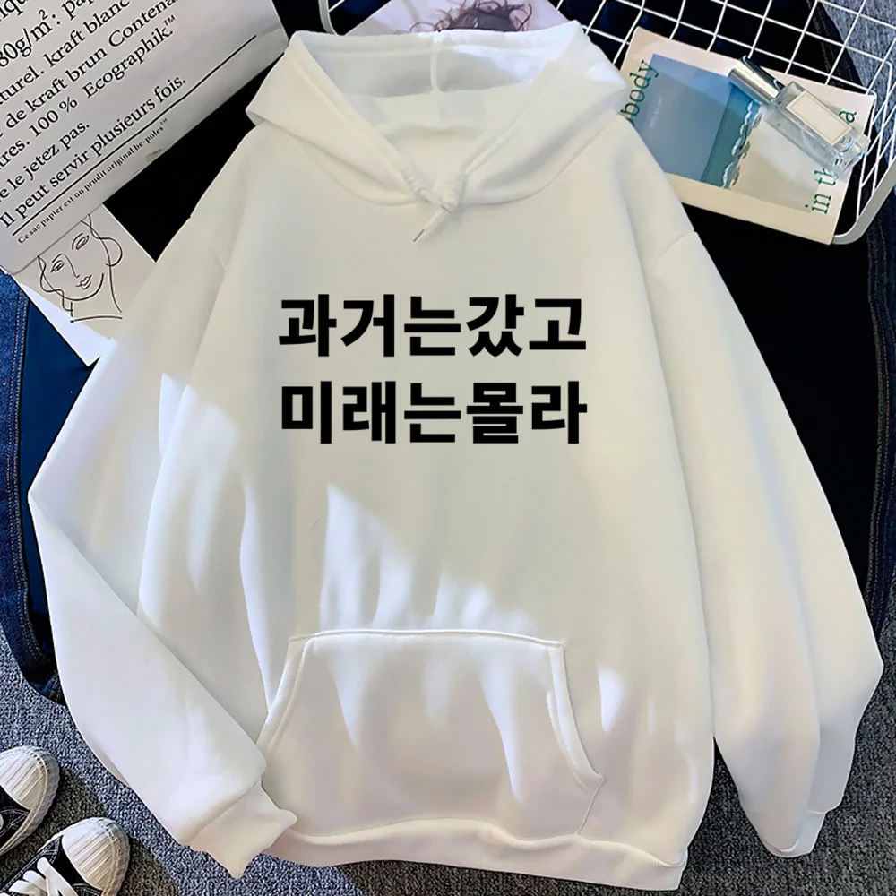 Koreanischer bedruckter Kapuzenpullover, japanische Kleidung für Teenager, Muster, Winter, Y2K, Teenager-Pullover, Winter, Freizeitkleidung, Streetwear