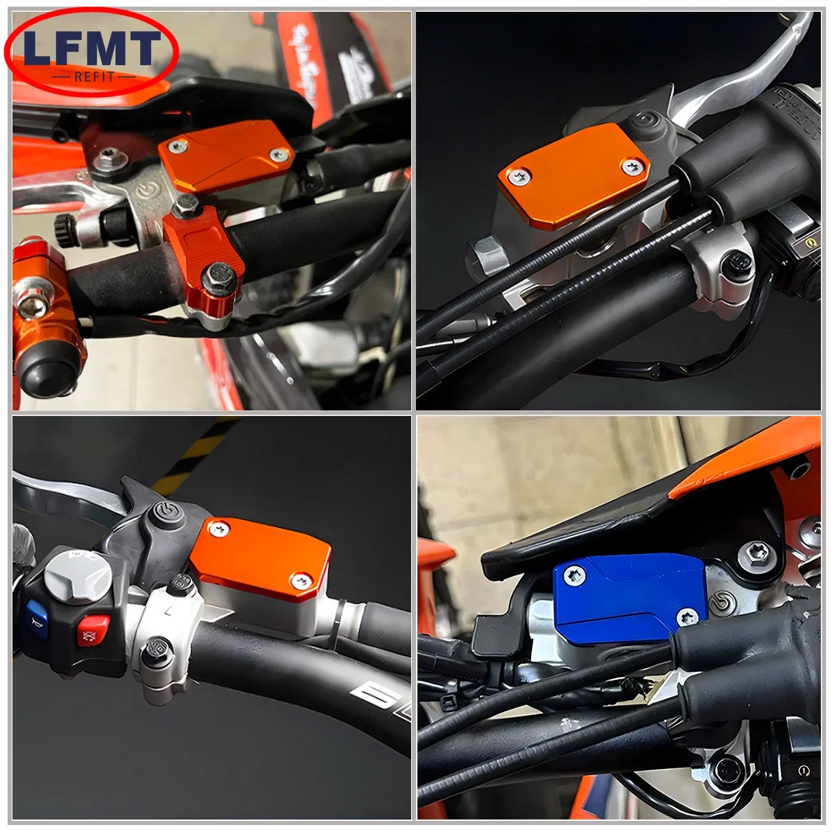 دراجة نارية CNC الجبهة دواسة فرامل السائل خزان غطاء غطاء ل KTM XC XCW XCF SX SXF EXC EXCF TPI 125 150 250 350 450 2017-2023 #2