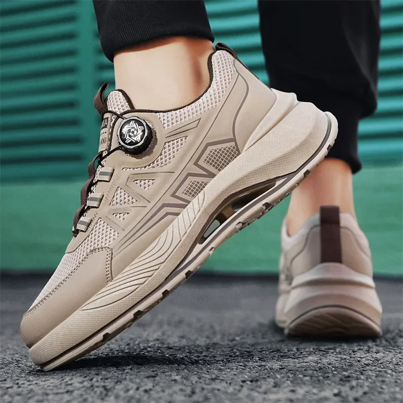 

Мужские кроссовки с вращающейся пряжкой, женские модные кроссовки на массивном каблуке, унисекс, беговая обувь на толстой подошве, уличная детская обувь без шнуровки