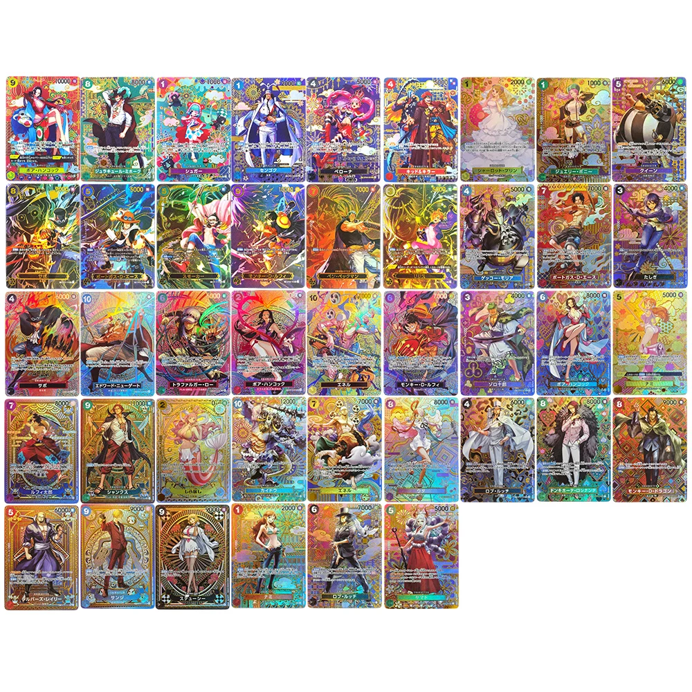 Tarjeta Coleccionable de Juego SP Japonesa de One Piece Hecha a Mano: Luffy, Zoro, Nami, Hancock, Enel, Sabo, Ace, Mihawk, Uta