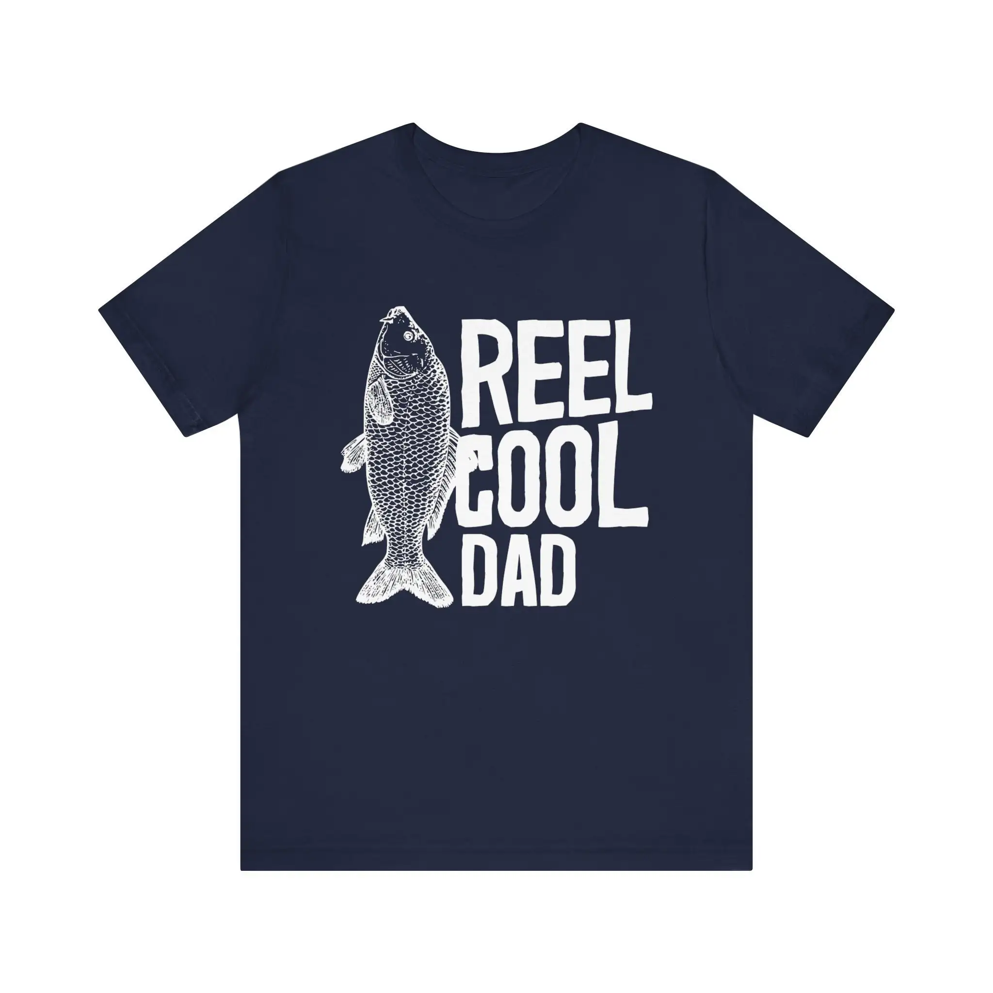 Reel Cool Dad T Shirt Perfect Fishing With Fish Illustration Ideal For Enthusiasts