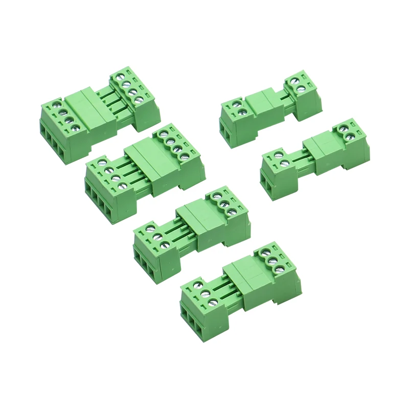 Terminals 15EDGKP 3.81mm 2pin 3pin 4pin 5pin - 24pin Solder-free Butt 2EDG Male and Female To Plug-in Green Terminal 15EDGRK