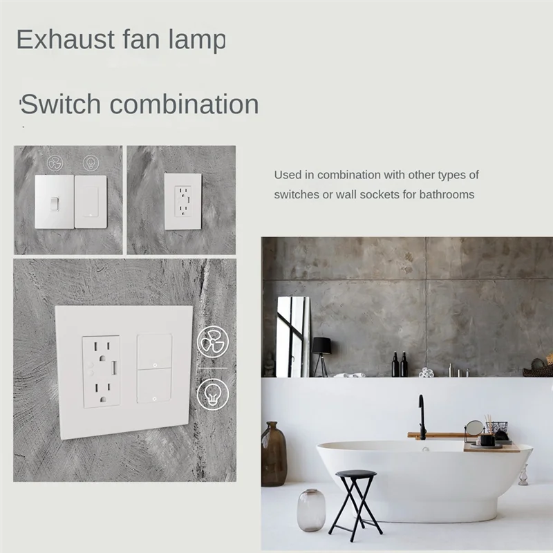 ABNL Tuya Zigbee Push Button Switches Physical Smart US Light Wall Switch Gang Timer Voice Control US Plug