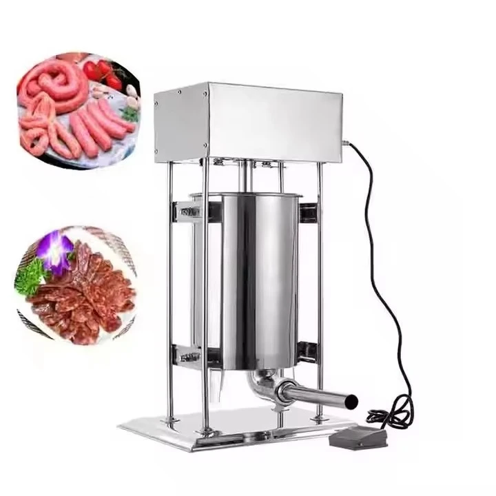 China Automatic Electric Sausage Maker Sausage Pusher Filling Machinery Electric Sausage Filler