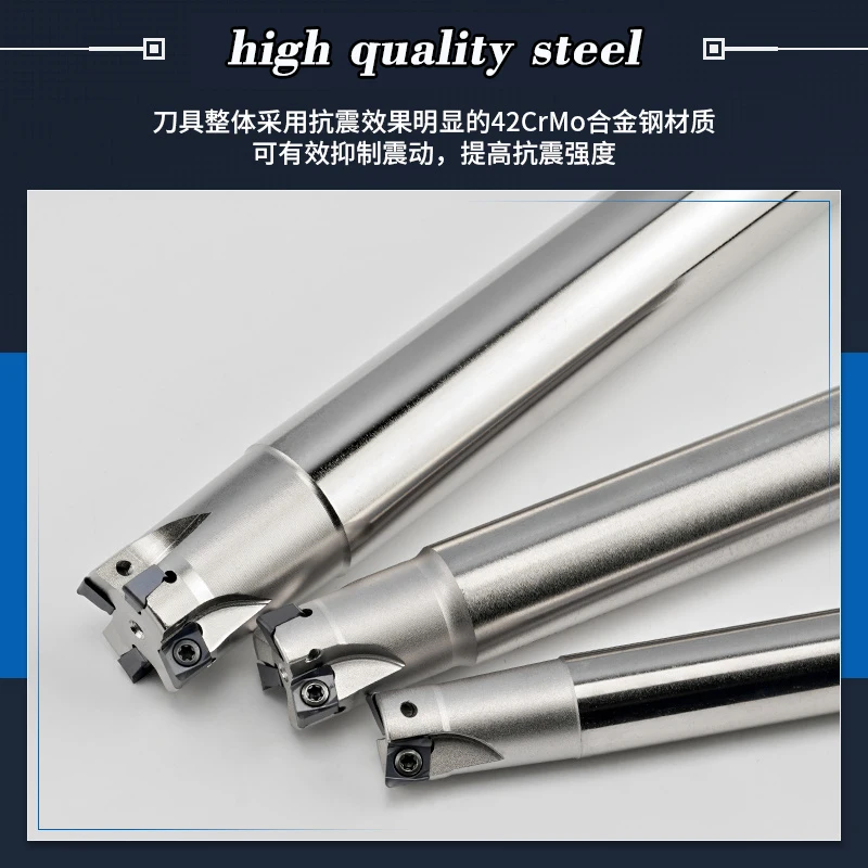 TE90 Milling Cutter rod 90-Degree Right-angle Square shoulder Milling cutter rod 4NKT060308 Fast-feed Milling Instead of 1135