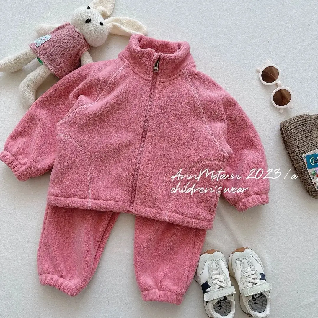 Loungewear outfits Fall Winter Style 2PCS SETS Pretty for Little Girls Clothes Baby Girl Clothes Top + Straight Pants
