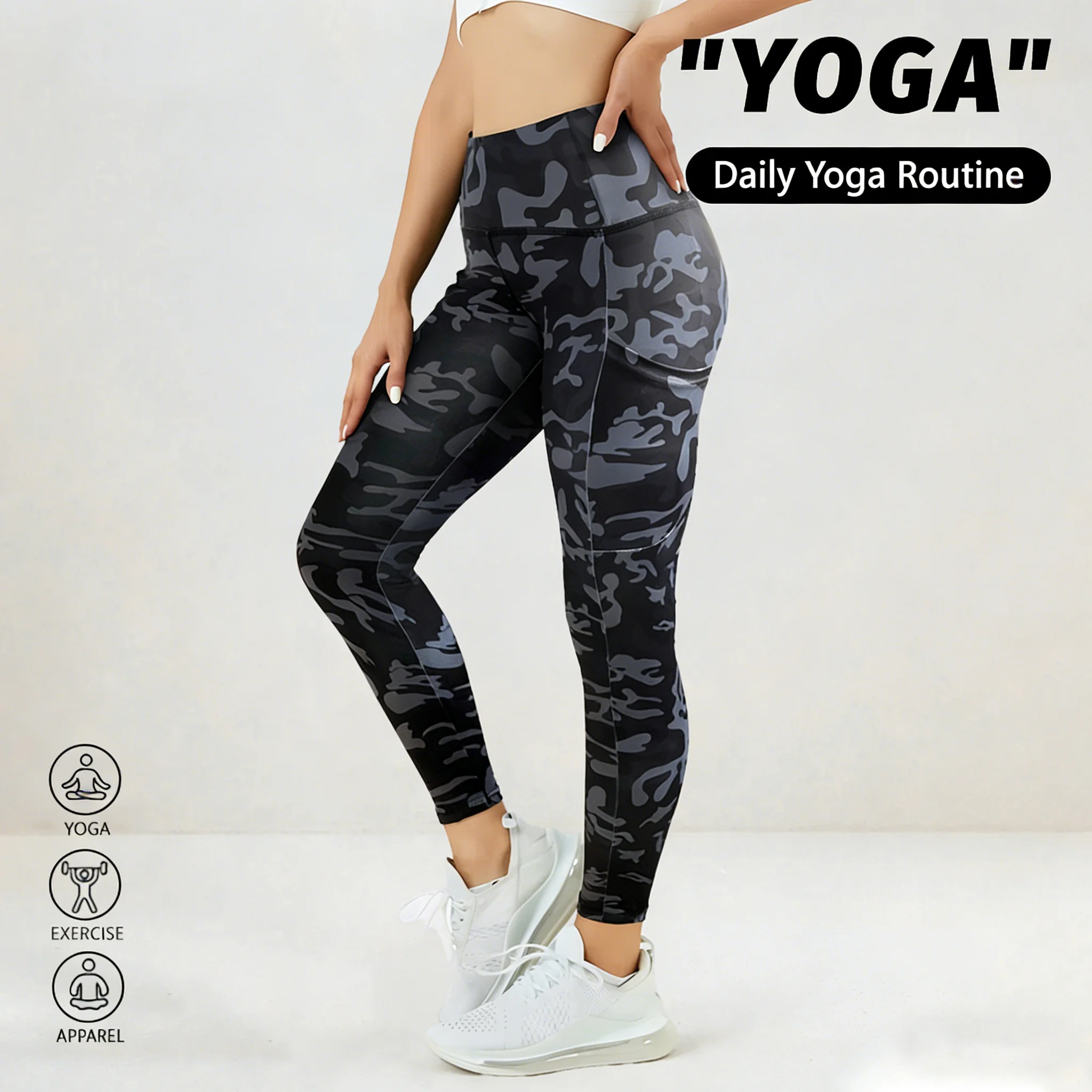 

Women Sports print pants Yoga Legging Knitted pants High Waist Fitness Tight Quick Drying breathable Cycling Workout leggings