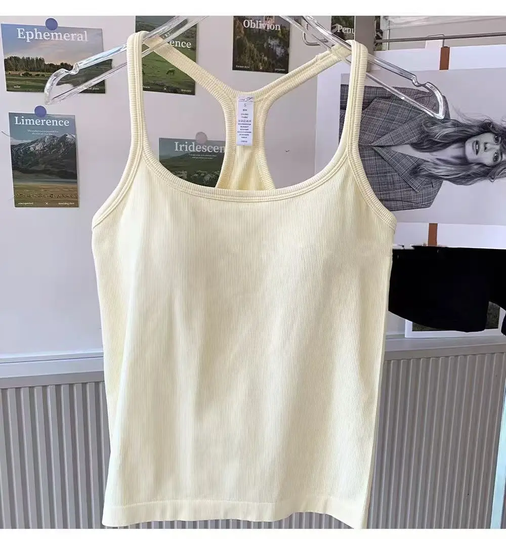 Damen Yoga-Bekleidung Sport-BH Stoßfest Push-Up Fitnesskleidung mit Gepolsterter Brust Lauf-Oberbekleidung Pilates Tanktop – Detail 11