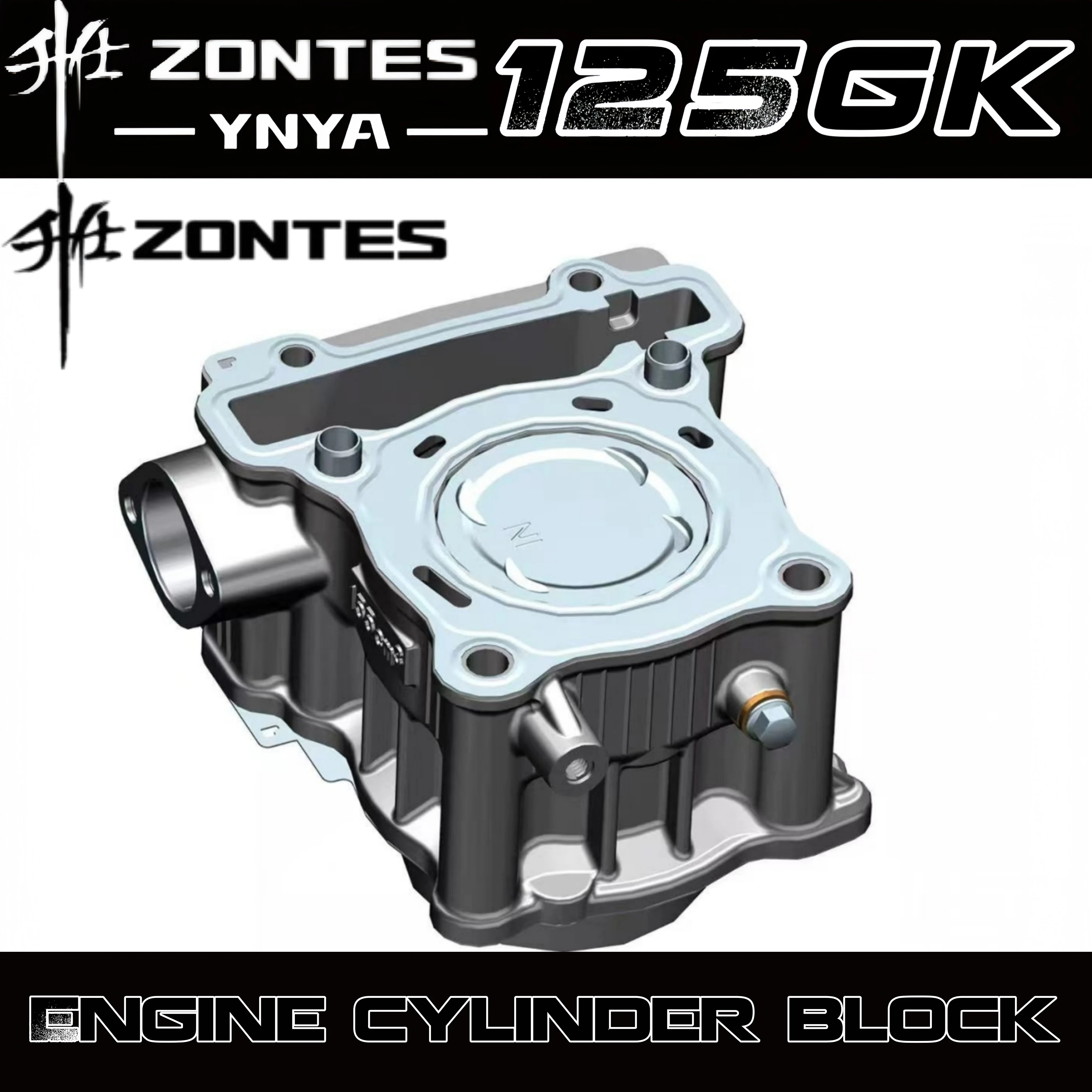 Image of Für ZONTES 125GK-G1-G2-U-U2-Z2-GK Motorradmotor Zylinderblock Kolben Kolbenringe