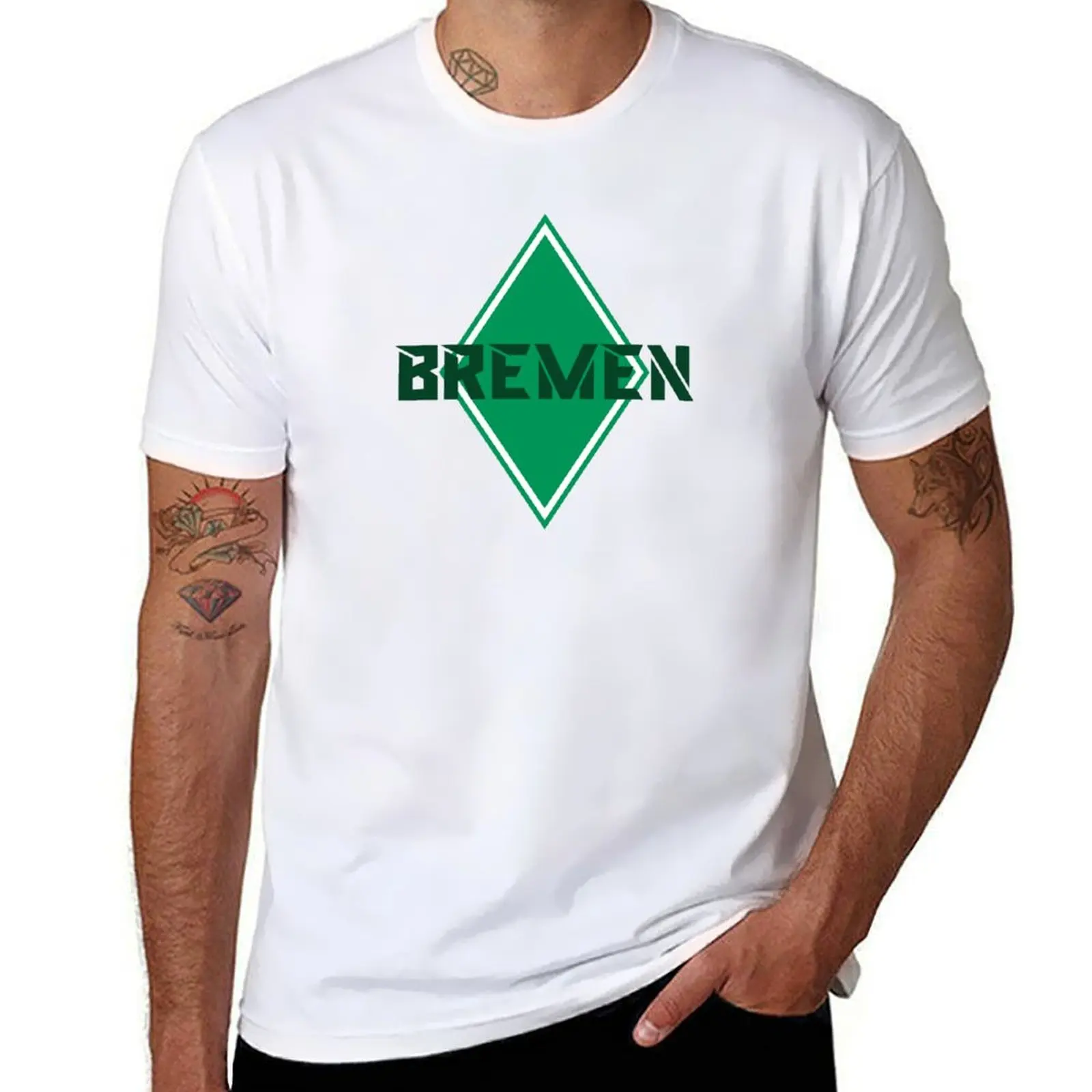 

Bremen - футболка WERDER GEGEN RASSISMUS, хлопковая футболка, комплект футболок из 100% хлопка
