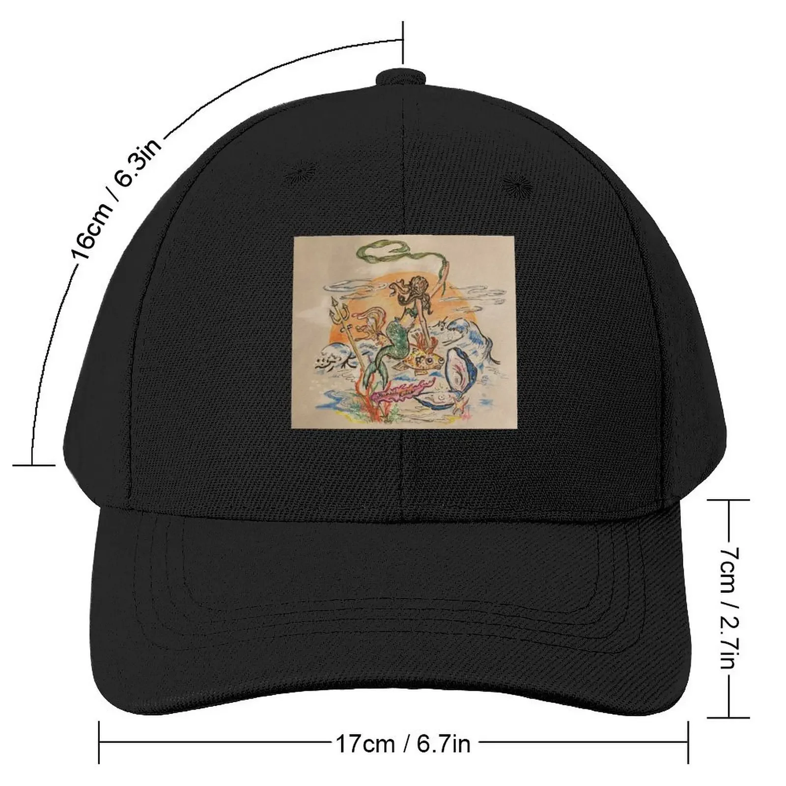 Mermaid Rodeo Above the Waves Baseball Cap Wild Ball Hat Vintage Hat Baseball Cap Thermal Visor Woman Hats Men's