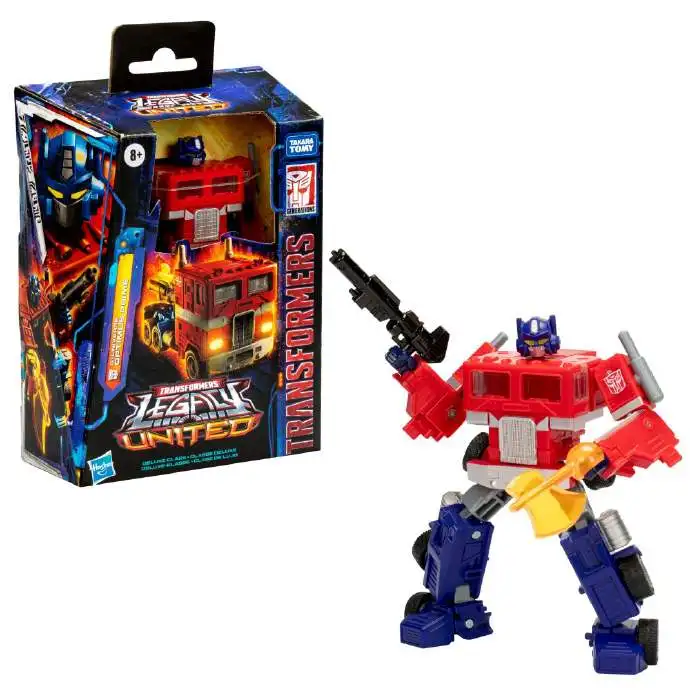 Hasbro-juguetes transformadores G1 OP, nivel D legendario, nivel mejorado, universo de animación unido, colección de figuras de acción 3C, regalo