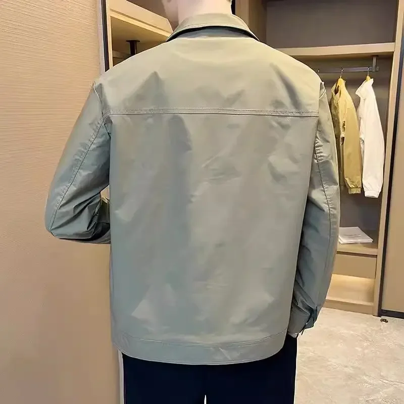 Jacket for Men Korean Reviews Many Casual Man Coat Solid Color New In Luxury Designer Vintage Deals High Quality Aesthetic Joker