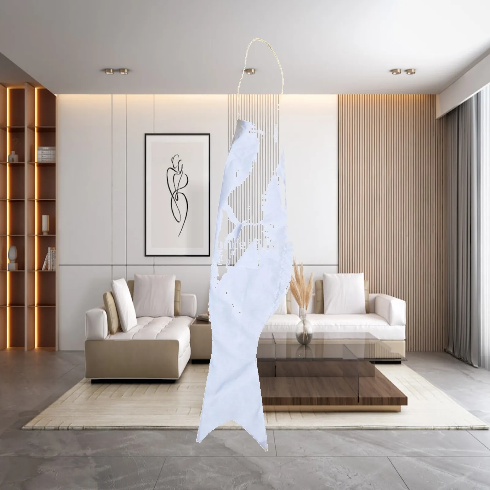 DIY Japanese Blank Carp Flag Hanging Banner Photo Props Kids Graffiti Drawing Flag for Celebration Wedding Lawn Patio Parties