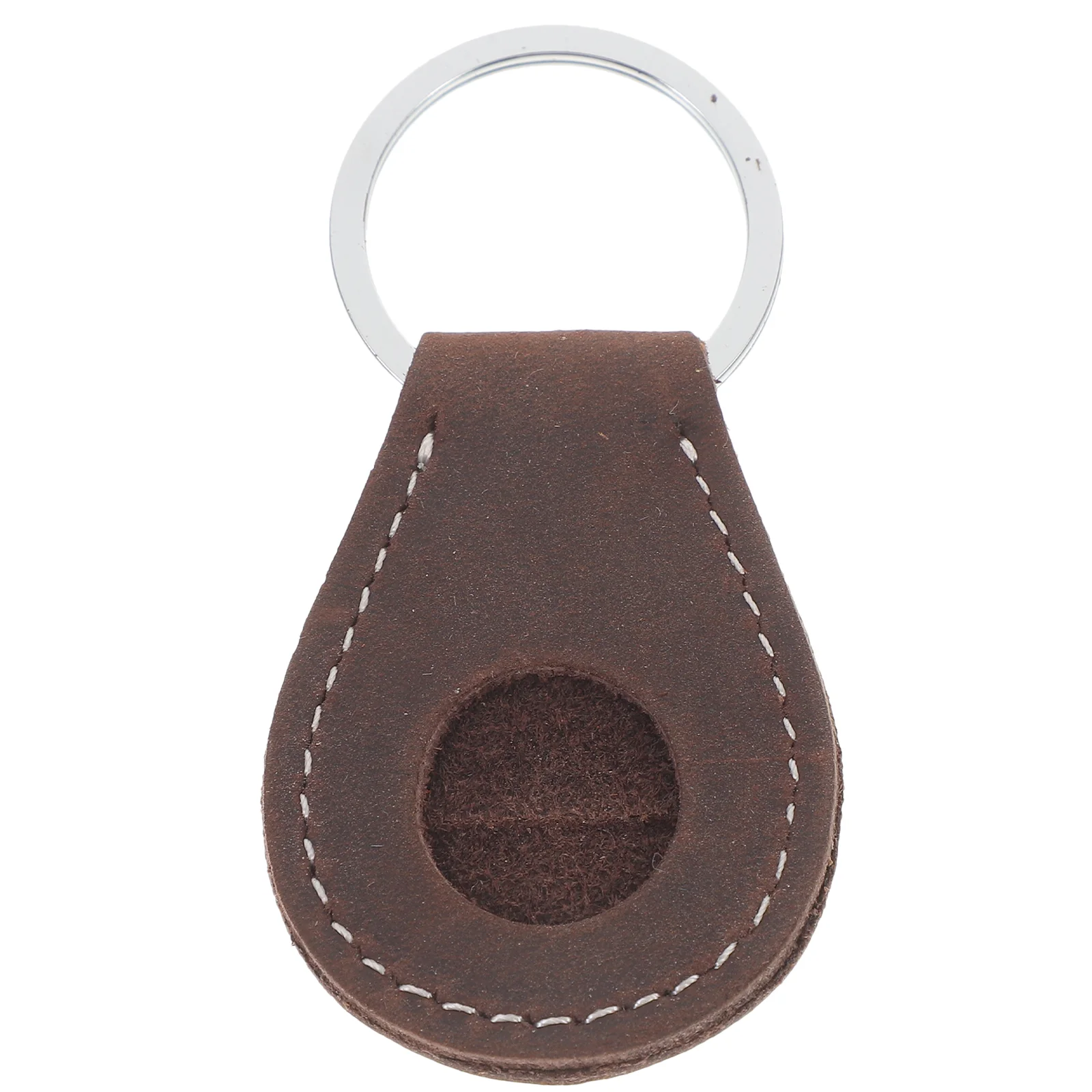 Tag Coin Quarter Holder Aa Chip Backpack Challenge Keychain for Coins Dark Brown