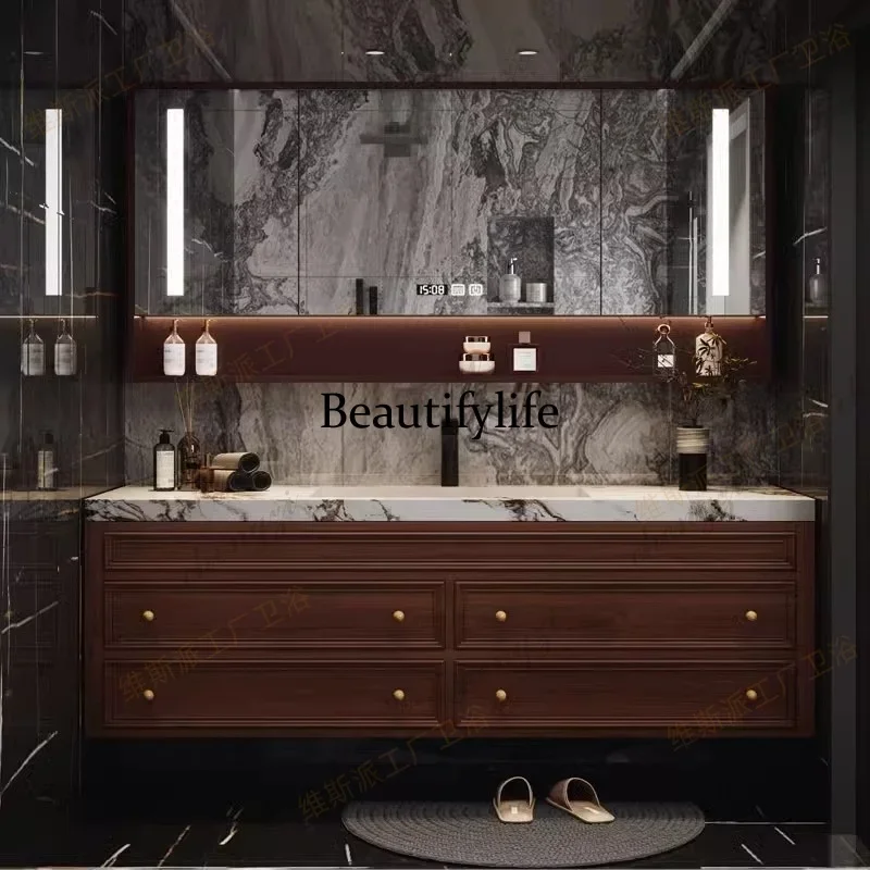 Q181 American Modern Bathroom Cabinet Gadgets Solid Wood Closet Living Room Cupboard Display Sink Toilet Archivadores Furniture