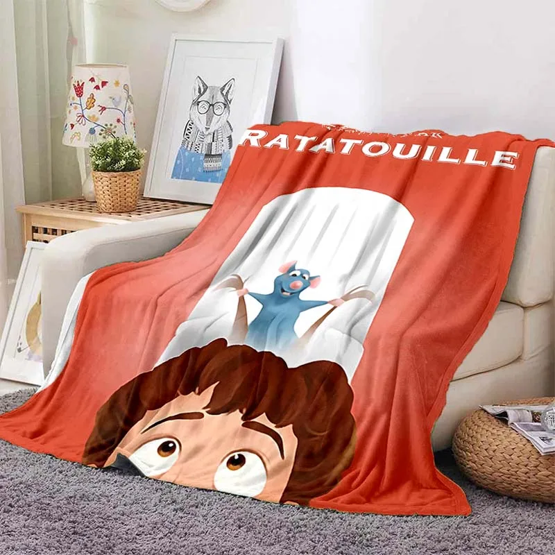 Disney Ratatouille Printed Blanket for Home Travel Soft and Comfortable Blanket for Adults and Children Cartoon Warm Blanket