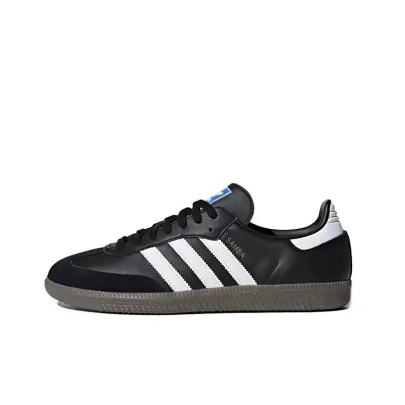 Adidas Originals SAMBA OG Low Cut Board Shoes Comfortable, Durable, Lightweight, Unisex Casual Outdoor Black and White