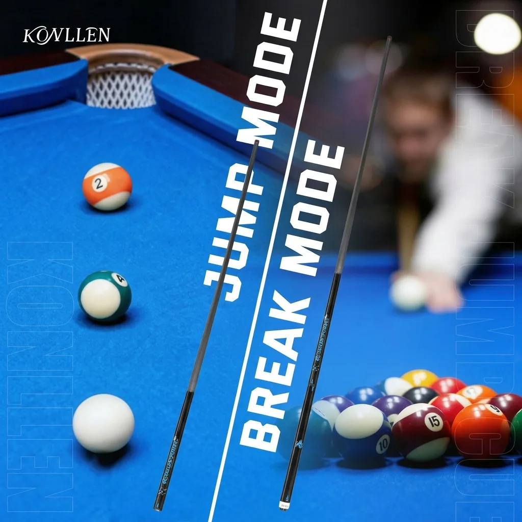 KONLLEN Carbon Fiber Break & Jump Cue – 58