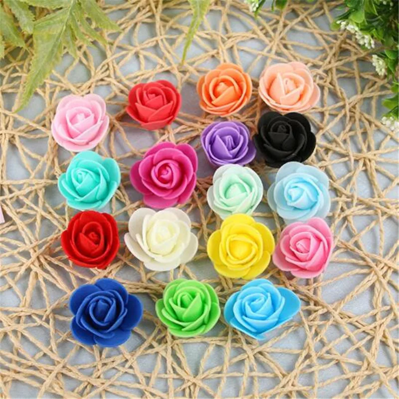 50/100pcs Foam Rose Heads for Crafting DIY Projects Home & Event Decor for Weddings, Birthdays, Christmas, and Valentine's Day