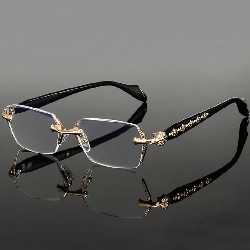 Hochauflösende Anti-Blaulicht-Brille für Herren – modische Unisex-Brille im Retro-Stil mit transparenten Gläsern und Vollformat
