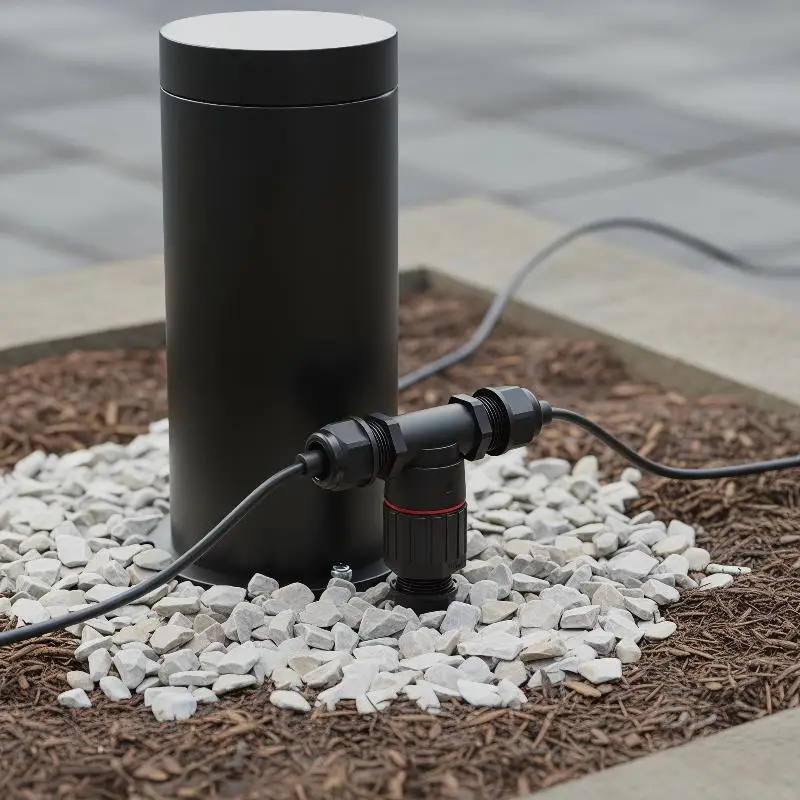 IP68 T Shape Electric Connector 1Pcs Quick Install Screw Push-in Terminal for External LED Roadway Lighting
