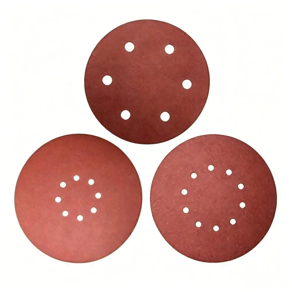 TQLQ225mm 6/8/10 Hole Wall Sander Sanding Discs Aluminum Oxide Grit 40-2000# for Wood Metal Auto Polishing 9 Inch Sanding paper