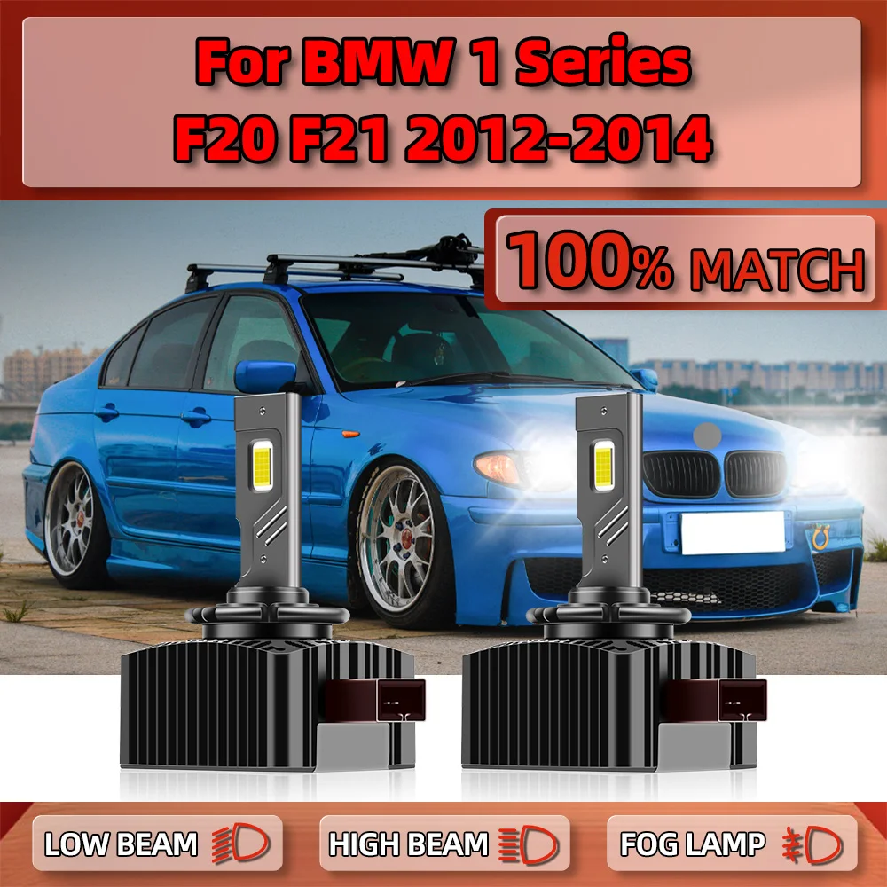 29000LM D1S LED Headlight Bulbs CANBus 6000K White Plug and Play Xenon HID Light For BMW 1 Series F20 F21 2012 2013 2014