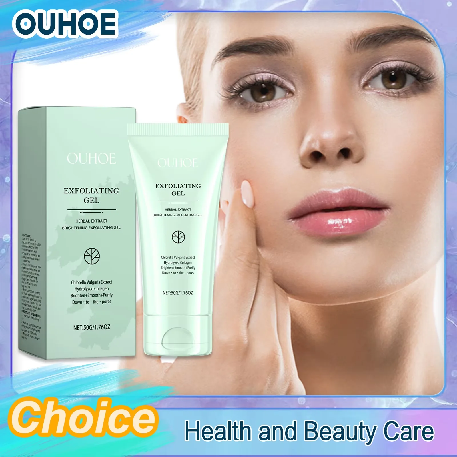 

Exfoliating Peeling Gel Remove Dead Skin Dark Spot Deep Cleaning Purifying Brighten Tighten Pores Nourishing Repair Facial Scrub