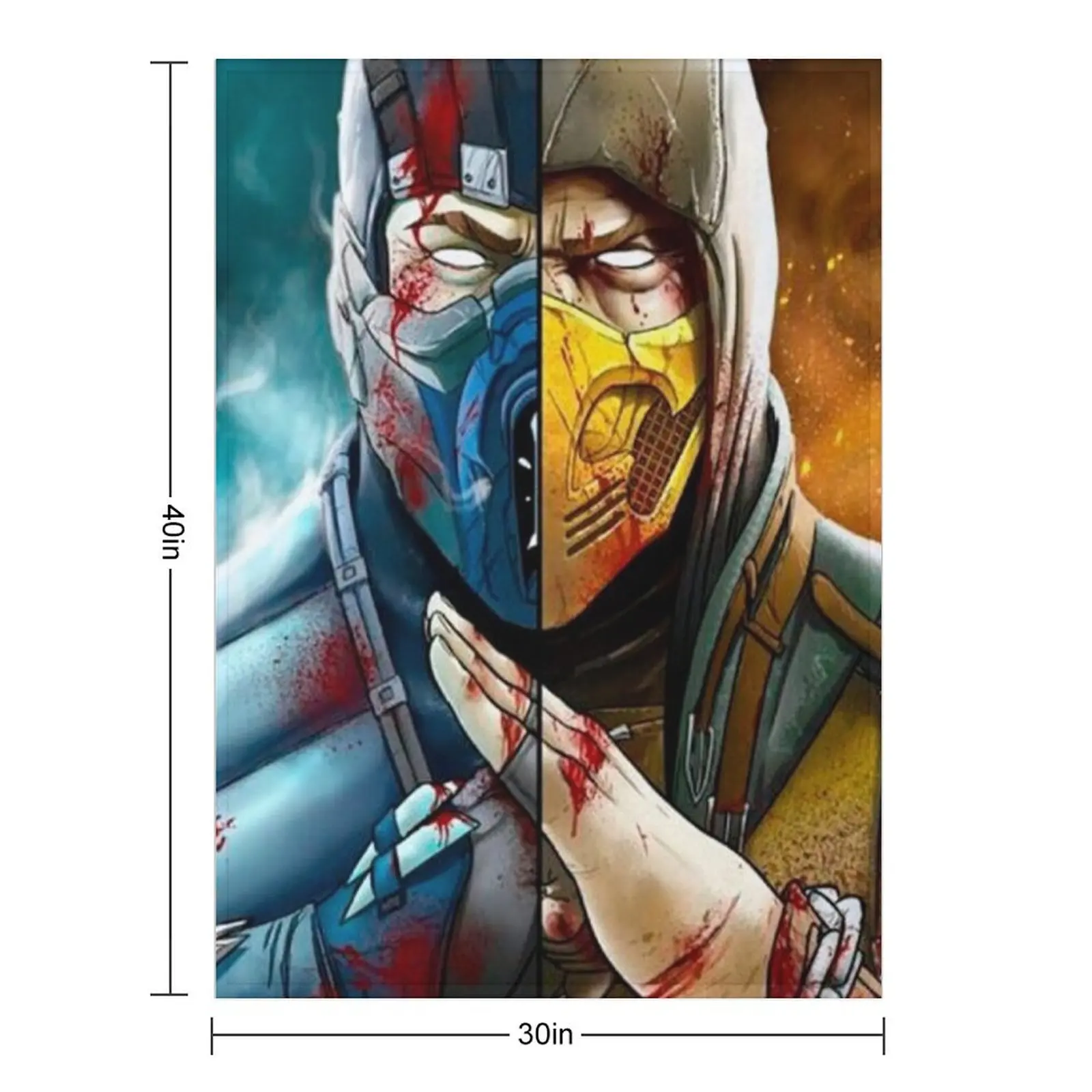 Mortal Kombat Mortal Enemy Throw Blanket decorative Sofa Throw Polar for winter Blankets