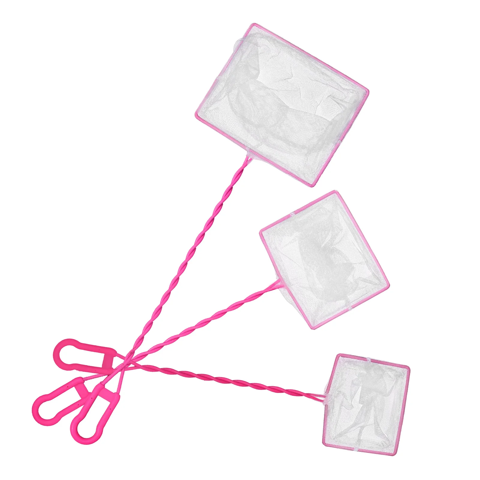 

3 pcs Fish Net Aquarium Mesh Tank Shrimp Scoop Durable Portable Safe Practical Plastic Nylon Fishpond Pet Supplies Tool