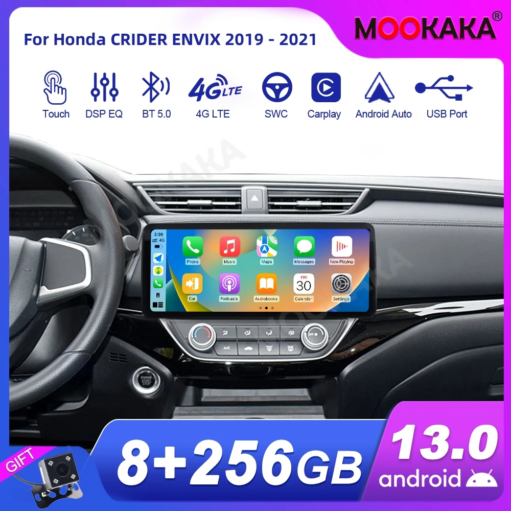 

Android Car Stereo Radio GPS Multimedia Player For Honda CRIDER ENVIX 2019 - 2021 HD Ultra Thin HD Touch Screen Carplay 12.3"