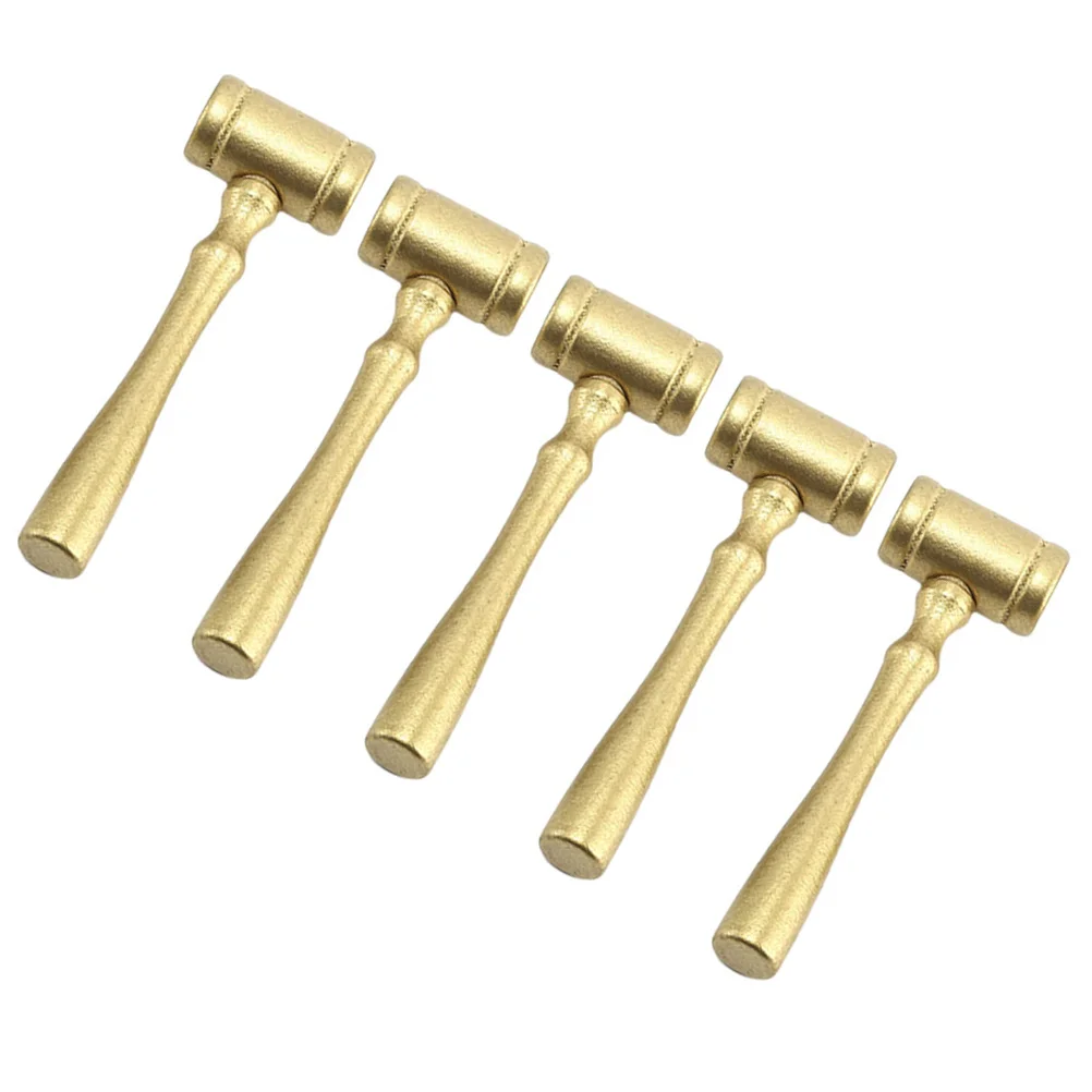 5 pz Judge Martello Mini Martello di Legno Per I Bambini Fatti A Mano Fai Da Te Educativo Gioco di Ruolo Strumento Corno Giochi di Finzione Set Liscio Sicuro