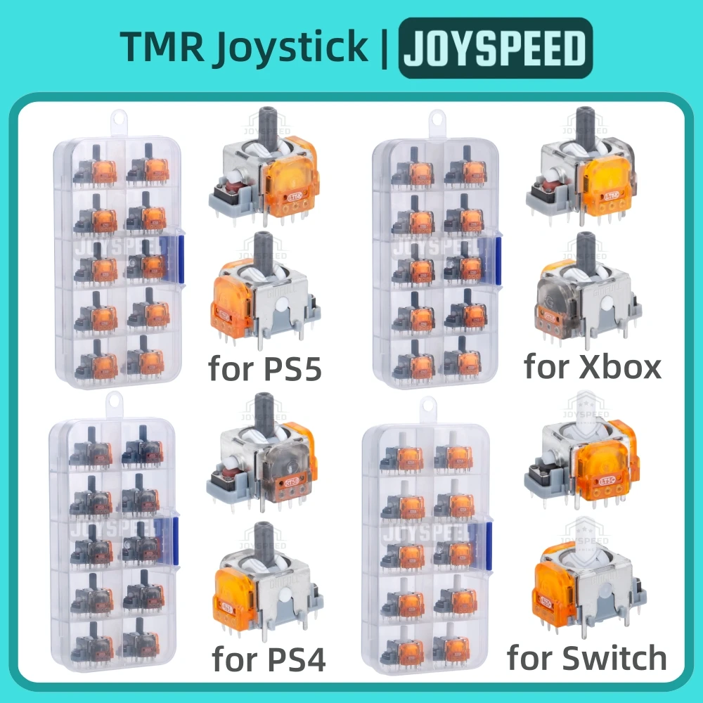 10/30 szt. Joysticki TMR do kontrolerów PS5 DualSense Edge, PS4 Dualshock, analogowe gałki 3D do kontrolerów Xbox Series X S, Switch Pro, gałki kciukowe — zdjęcie produktu 6