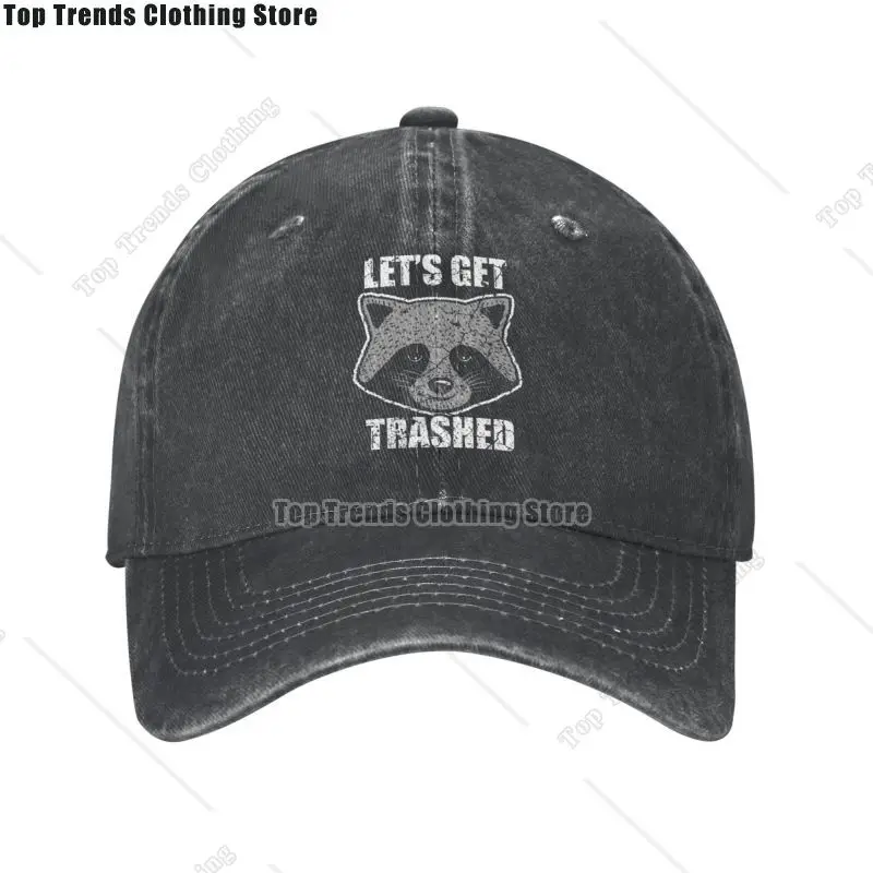 

Fashion Cotton Funny Raccoon Baseball Cap for Men Women Personalized Adjustable Adult Eat Trash Dad Hat Outdoor