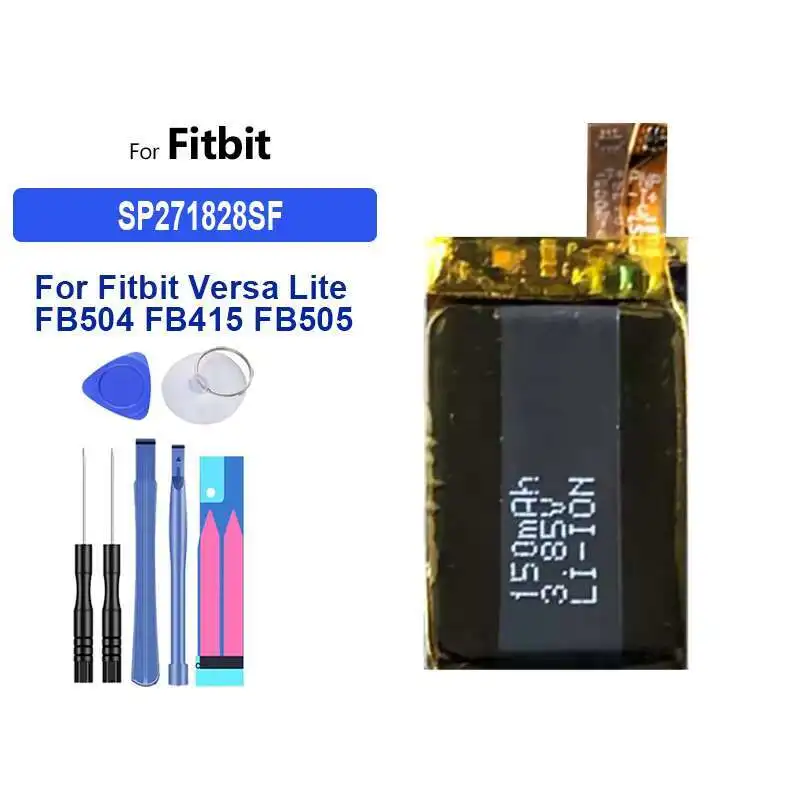 

150mAh Good Low-Temperature Performance Smartwatch Battery For Fitbit Versa Lite FB504 FB415 FB505 Fast Charging SP271828SF