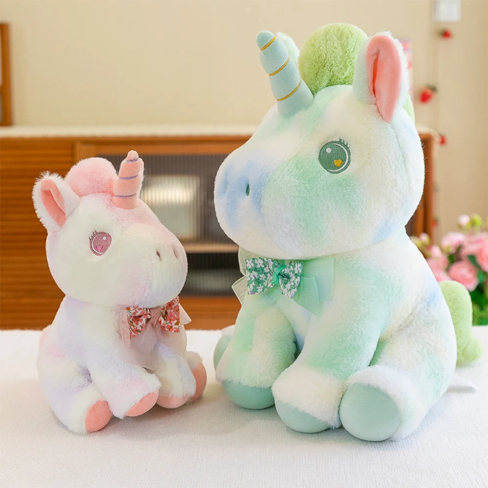 26CM Kawaii Unicorn Plush Toys Cute Cartoon Soft Stuffed Dolls Animal Horse Pillow Plush Doll For Girls Birthday Gift Kids Toys