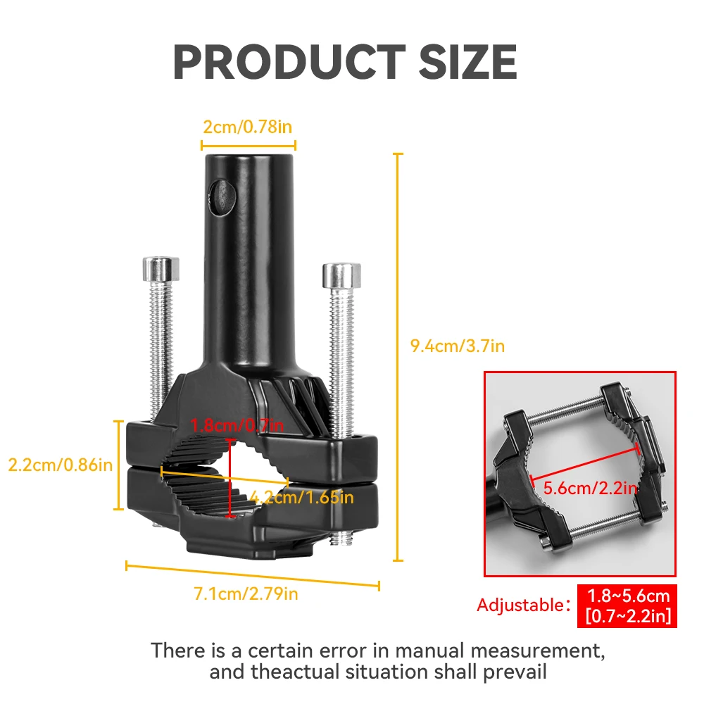 Motorcycle Universal Mounting Bracket Spotlight Headlight Fog Driving Lights Brackets Bicycles Mount Support Fronnt Fork Bracket