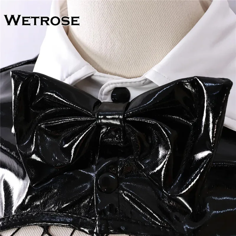

zizi 2025 【Wetrose】 Original Design Leather Reverse PU Bunny Girl Rabbit Suit Cosplay Costume Sexy Lingeries Halloween